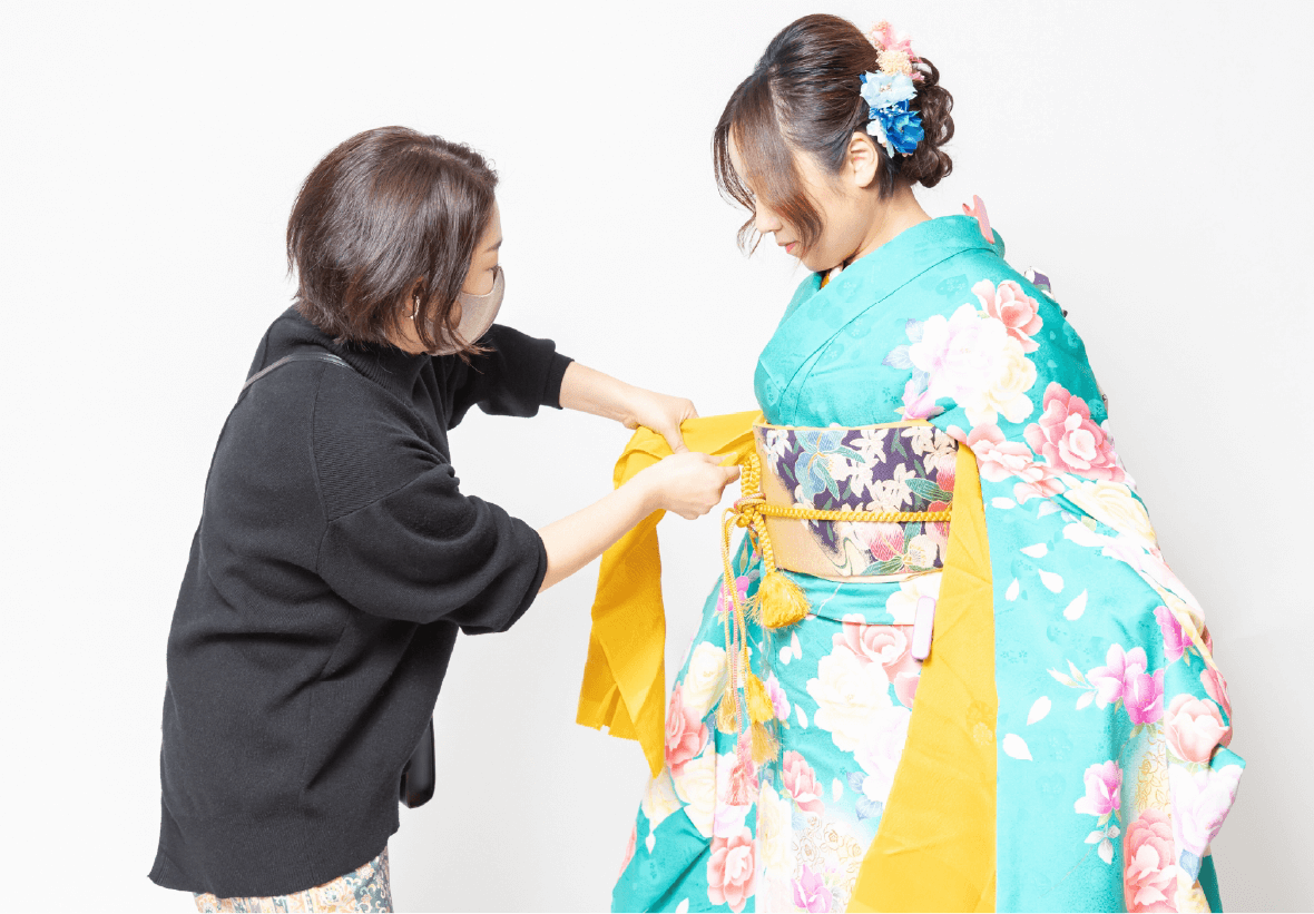 成人式後も何度でも着付けサービス